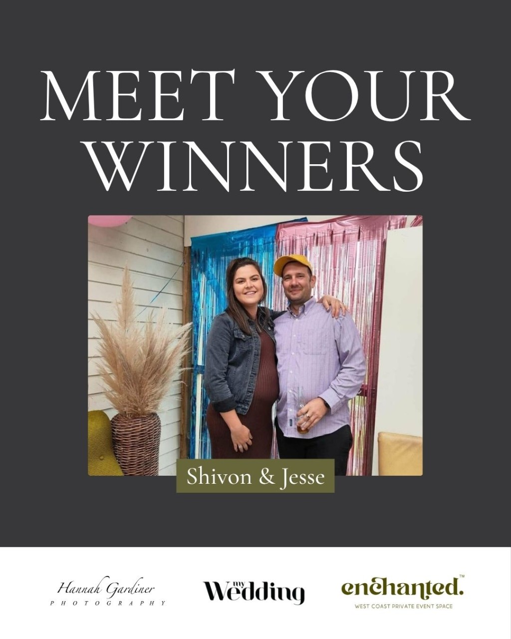 A very special congratulations to Shivon and Jesse, our lucky competition winners!

We hope you enjoy your beautiful intimate wedding on the West Coast and create memories to treasure for years to come. Wishing you both every happiness as you begin this next chapter together.

Thank you to everyone who entered and shared their love story with us. We received so many beautiful stories, and we only wish we could have shared them all!