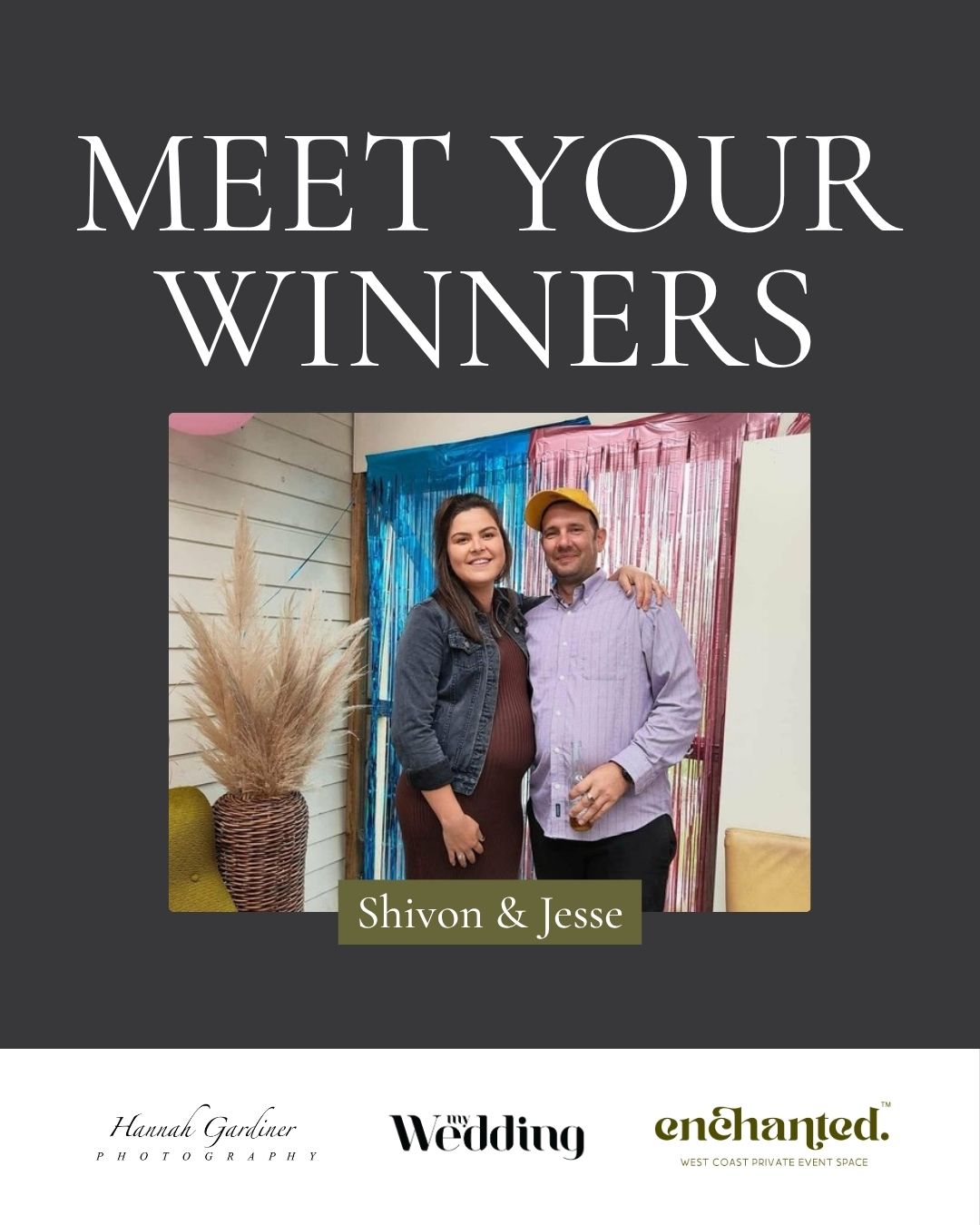 A very special congratulations to Shivon and Jesse, our lucky competition winners!

We hope you enjoy your beautiful intimate wedding on the West Coast and create memories to treasure for years to come. Wishing you both every happiness as you begin this next chapter together.

Thank you to everyone who entered and shared their love story with us. We received so many beautiful stories, and we only wish we could have shared them all!