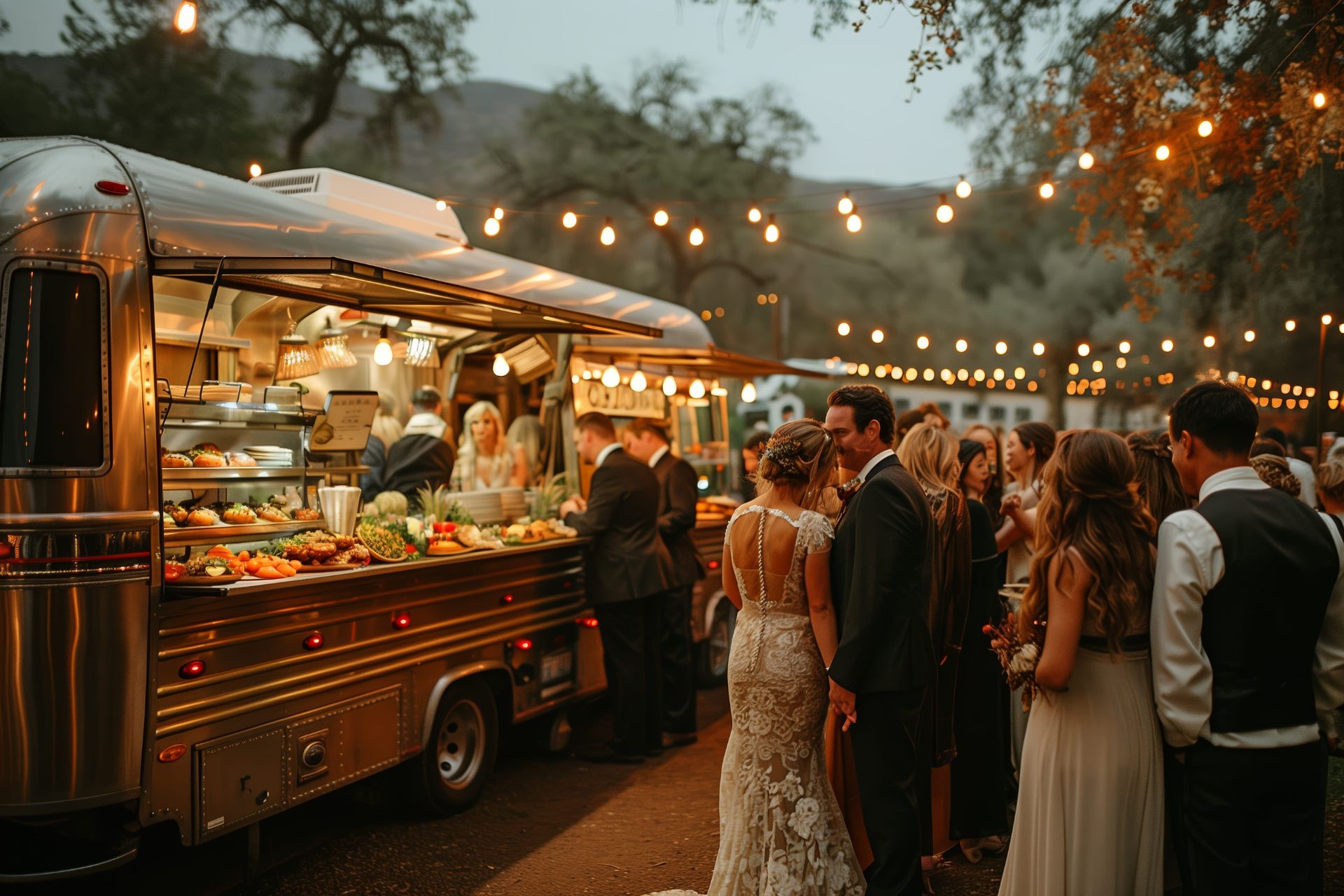 Food trucks at weddings