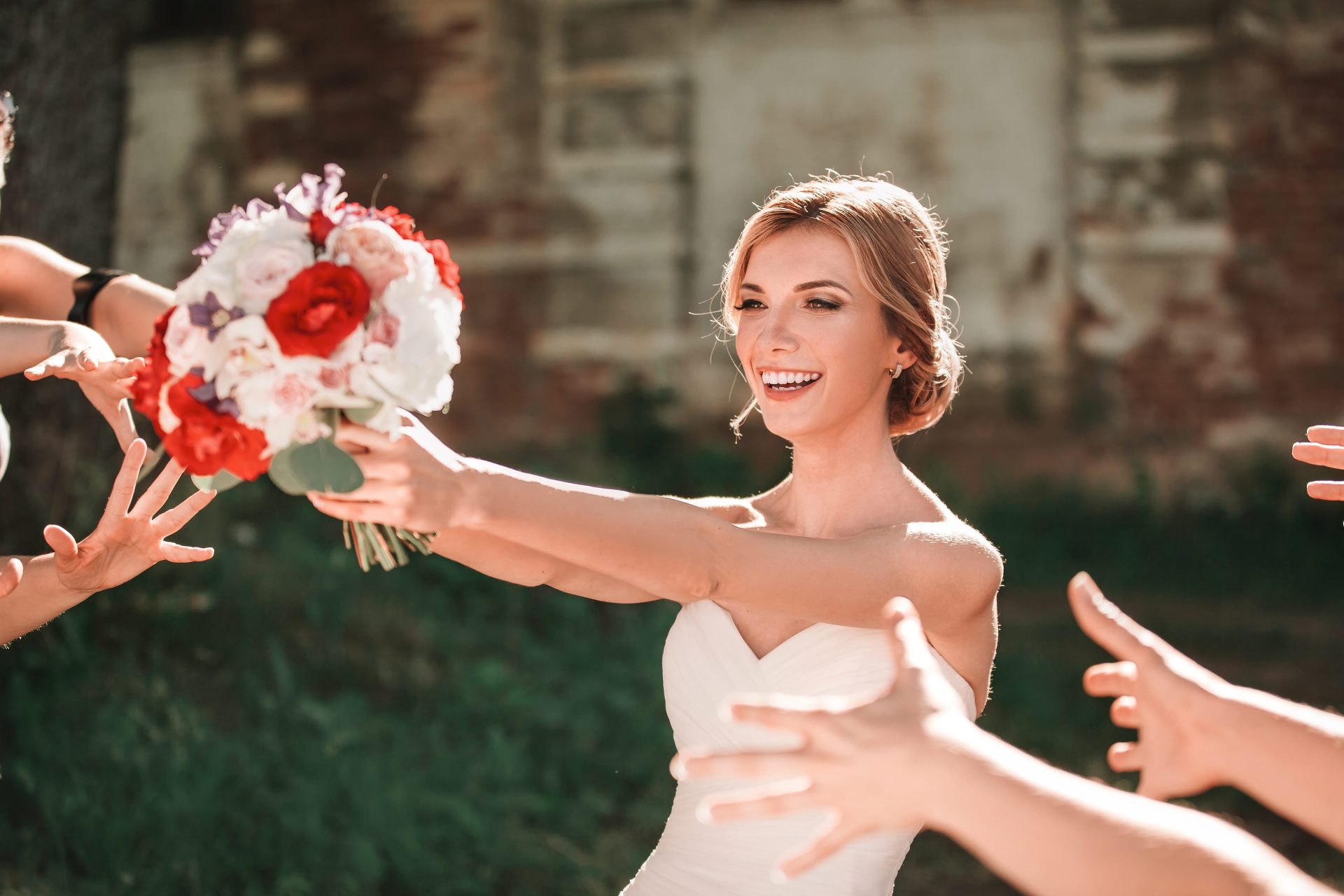 When someone proposes at your wedding reception