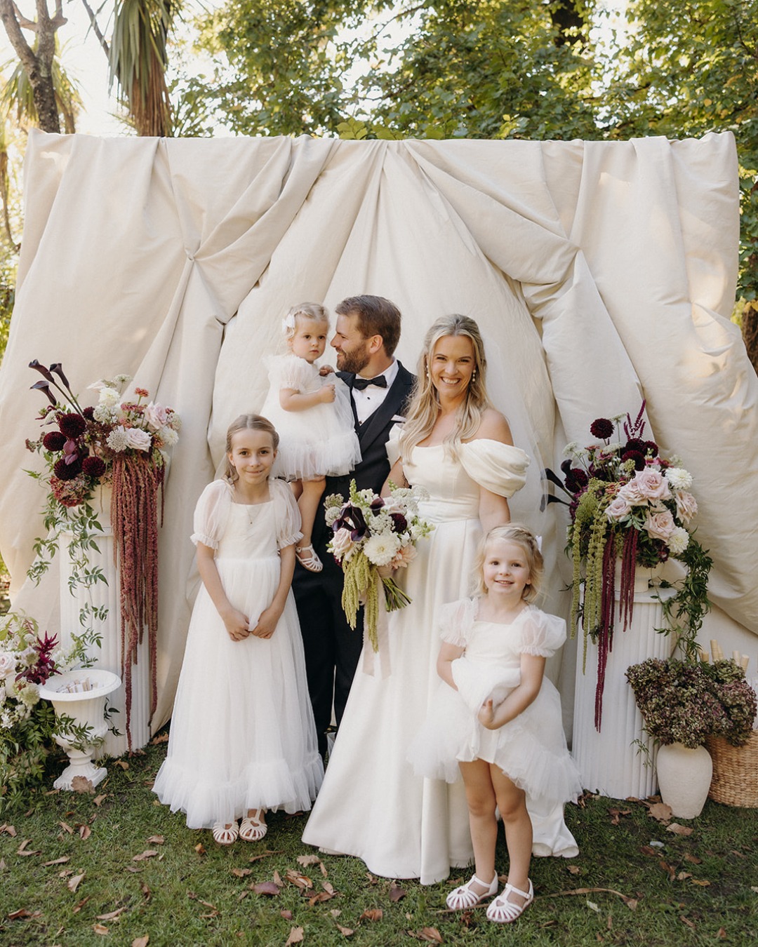 The perfect day to celebrate a beautiful couple.

Vendors:

Photographer: @anagalloway 
Hire and Styling: @roameventsnz 
Venue: @fairfieldhousenelson
Dress Designer: @sarahstoutebespoke 
Florist: @wallflowerbotanics_nz
Super 8 Film: @citrastudios_ 
Make Up Artist: @hairandmakeupbymeganp 
Hair Stylist: @hairbyvictoriasifa 
Acoustic Guitar: @billybenson.music
Bridesmaids Dresses: @blakbridesmaids 
Wedding Rings: @benjaminblackgoldsmiths 
Caterer: @underthehoodbbq_nz 
Band: @summerssonsnelson
Bride: @lucyrosebarron
